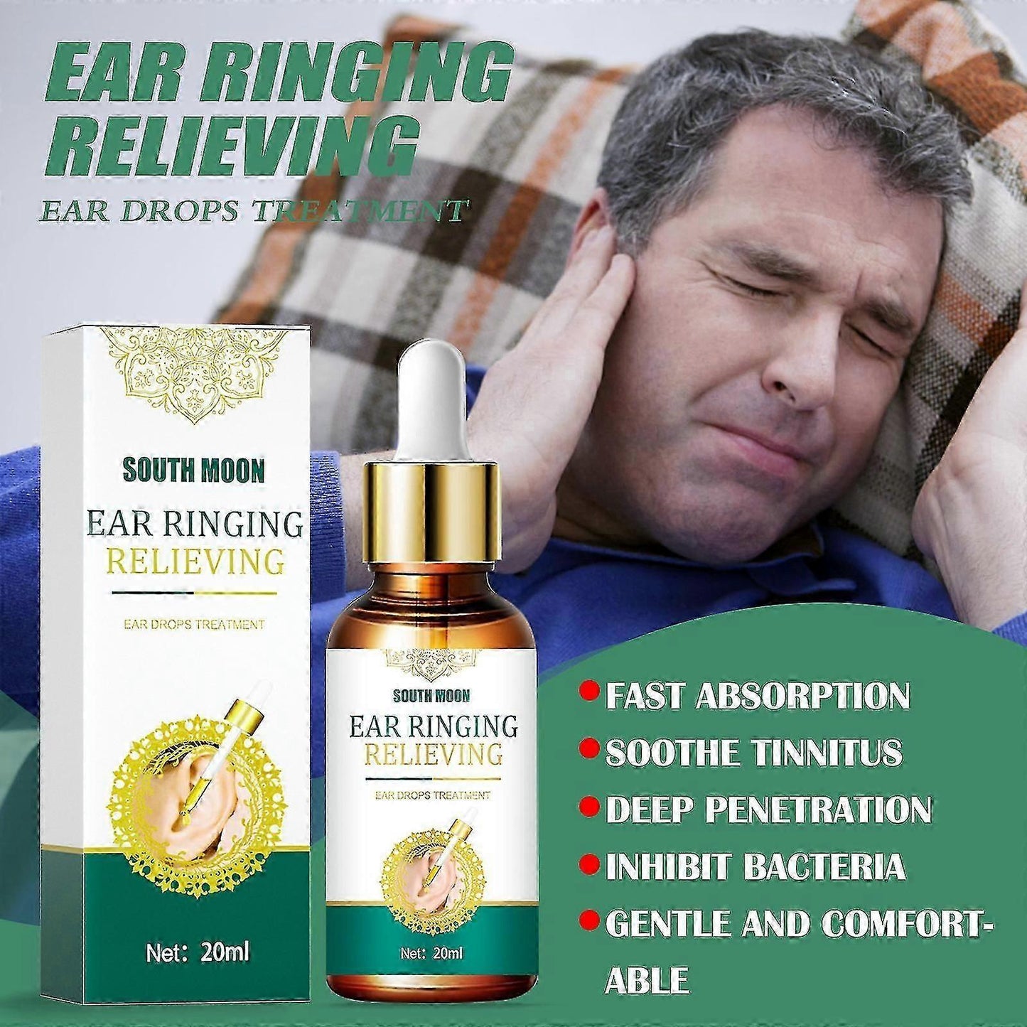 SOUTHMOON TINNITUS RELIEF SPRAY FOR EAR TREATMENT