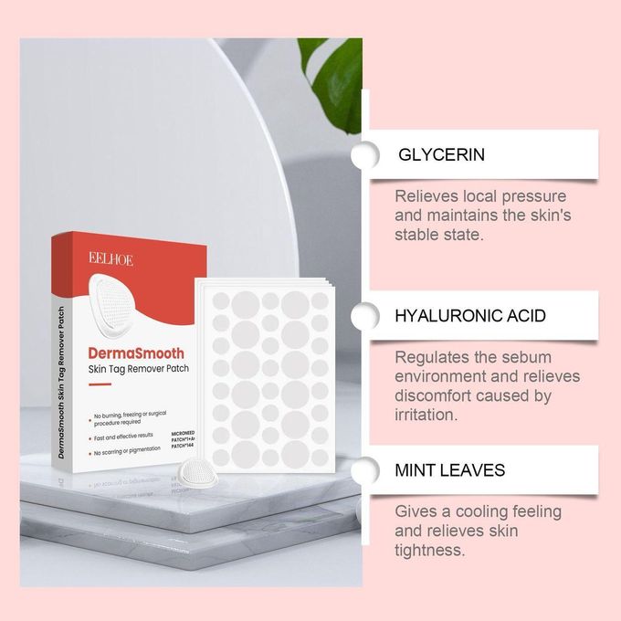 DERMA SMOOTH® SKIN TAG REMOVER PATCH – 72 Patches